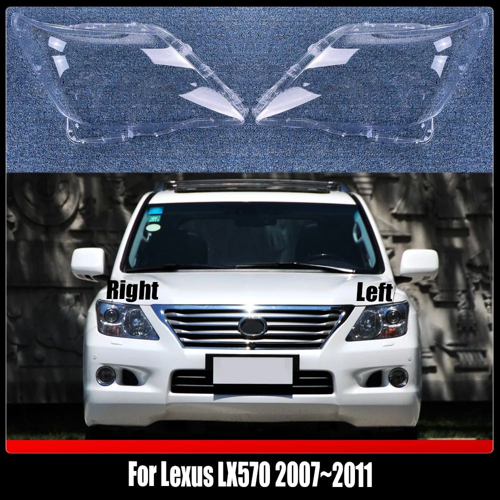 

Headlight Cover Headlamp Shell Lens Lampshade Transparent Shade Mask Plexiglass For Lexus LX570 2007~2011