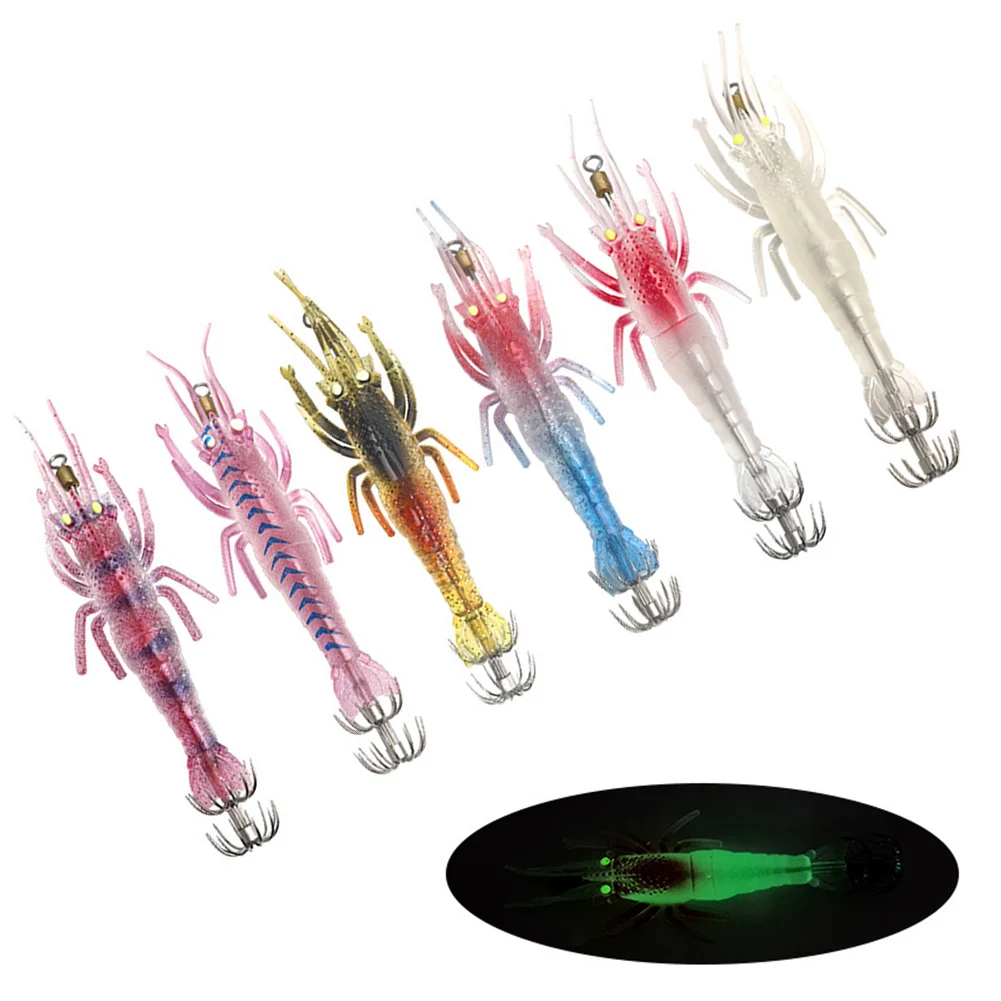 

11 см/9,4 г мягкая приманка для кальмара, светящаяся приманка для кальмара, искусственная приманка, рыболовная приманка, джиг для кальмара, крючок Egi, приманка для креветок, морские снасти