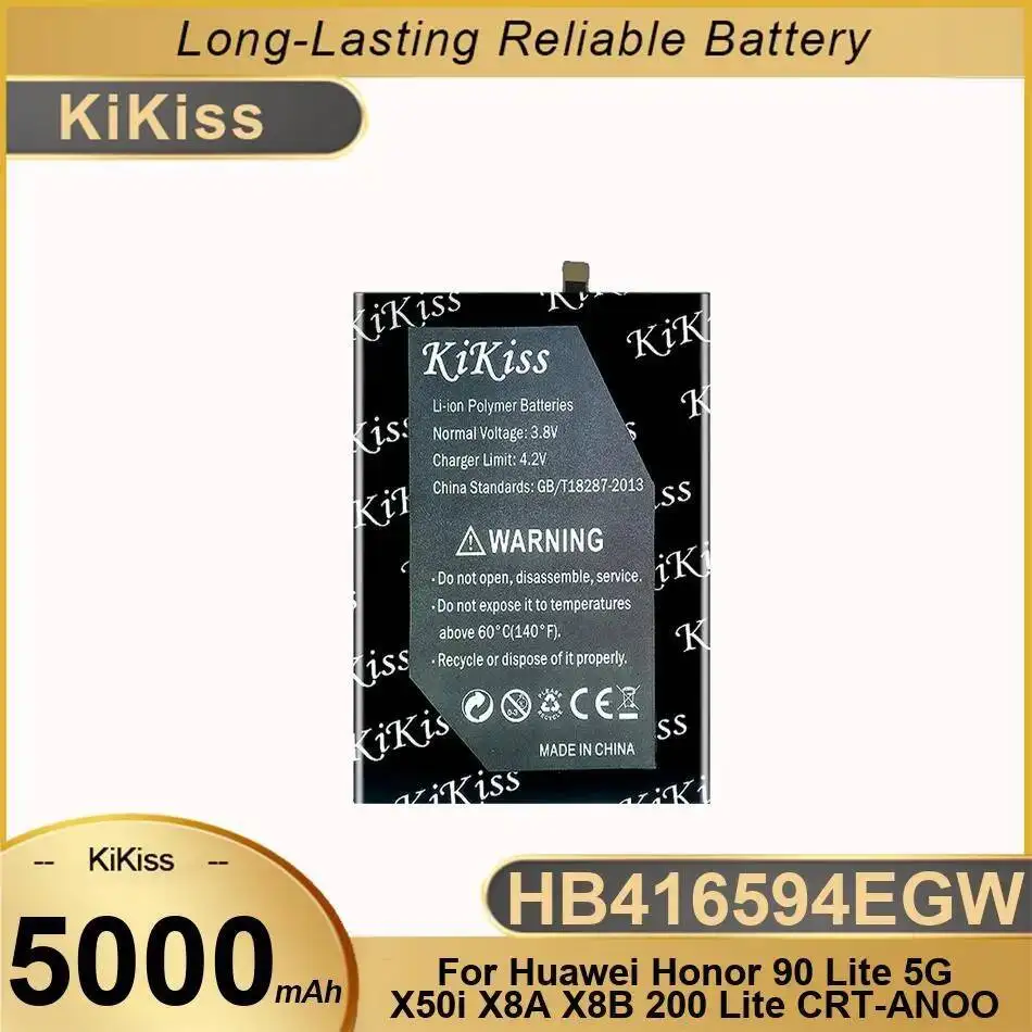 

Mobile Phone Battery For Huawei Honor 90 Lite 5G X50i X8A X8B 200 Crt-Anoo 5000Mah HB416594EGW High Capacity