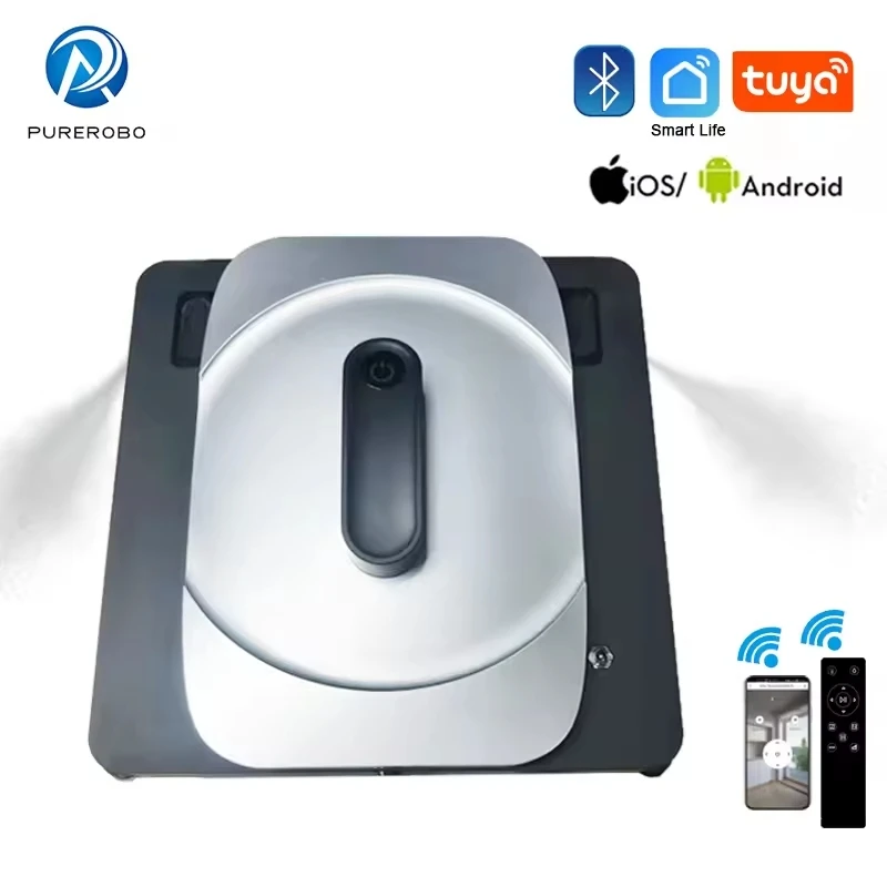 Purerobo W-S8S Window Cleaner Robot with APP Vacuum Cleaner Window Cleaning Robot Electric Glass for Home Clean Robot Glasses