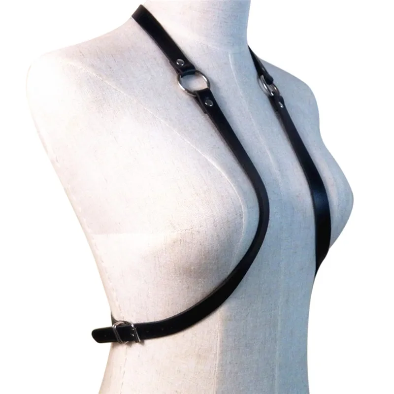 Sexy Women Men Adjustable Leather Body Chest Harness Belt Punk Fancy Costume