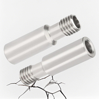 For Creality CR10 Stainless Steel M6 Thread HeatBreak Throat for Ender 3/CR10 Series 3D Printer (Stainless Steel)