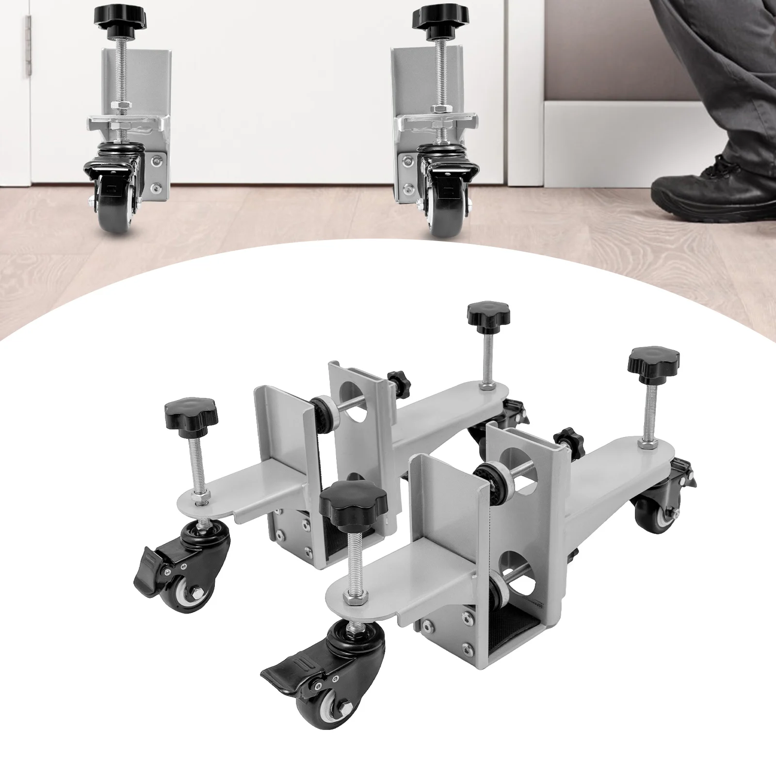 2-pack gereedschapsset voor deurinstallatie, voor deuren van 1,375-2,25 inch, set van 2 universele deurinstallatietools, dragende capaciteit van 300 lbs