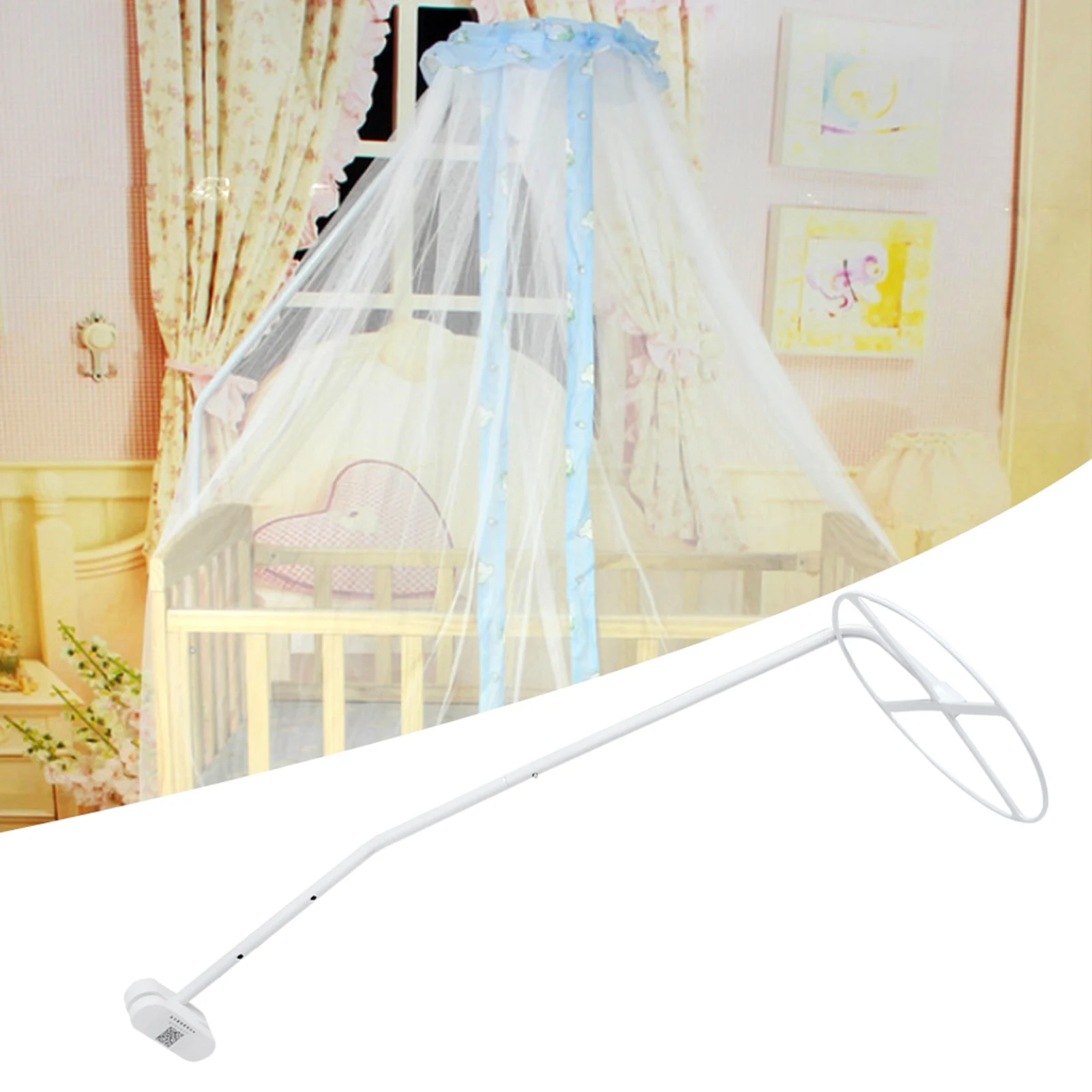 Bed Net Stand Holder Set Adjustable Clip On Crib Canopy Holder Rack Bed Net Accessories Clip On Bed Net Holder