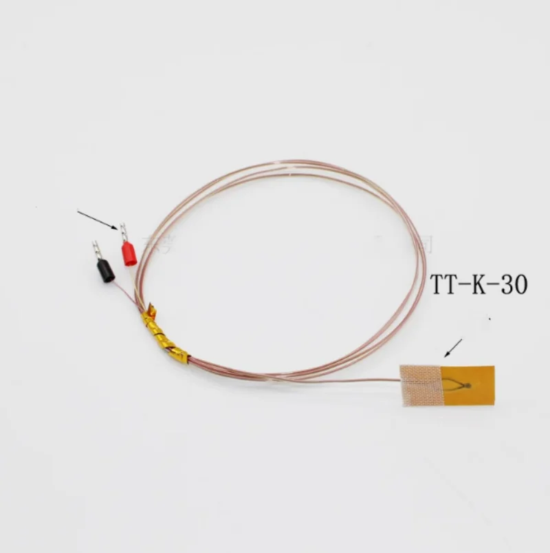 

10pcs K-type thermocouple surface adhesive temperature sensor Thin film probe PTFE wire TT-K-30 GG-K-30