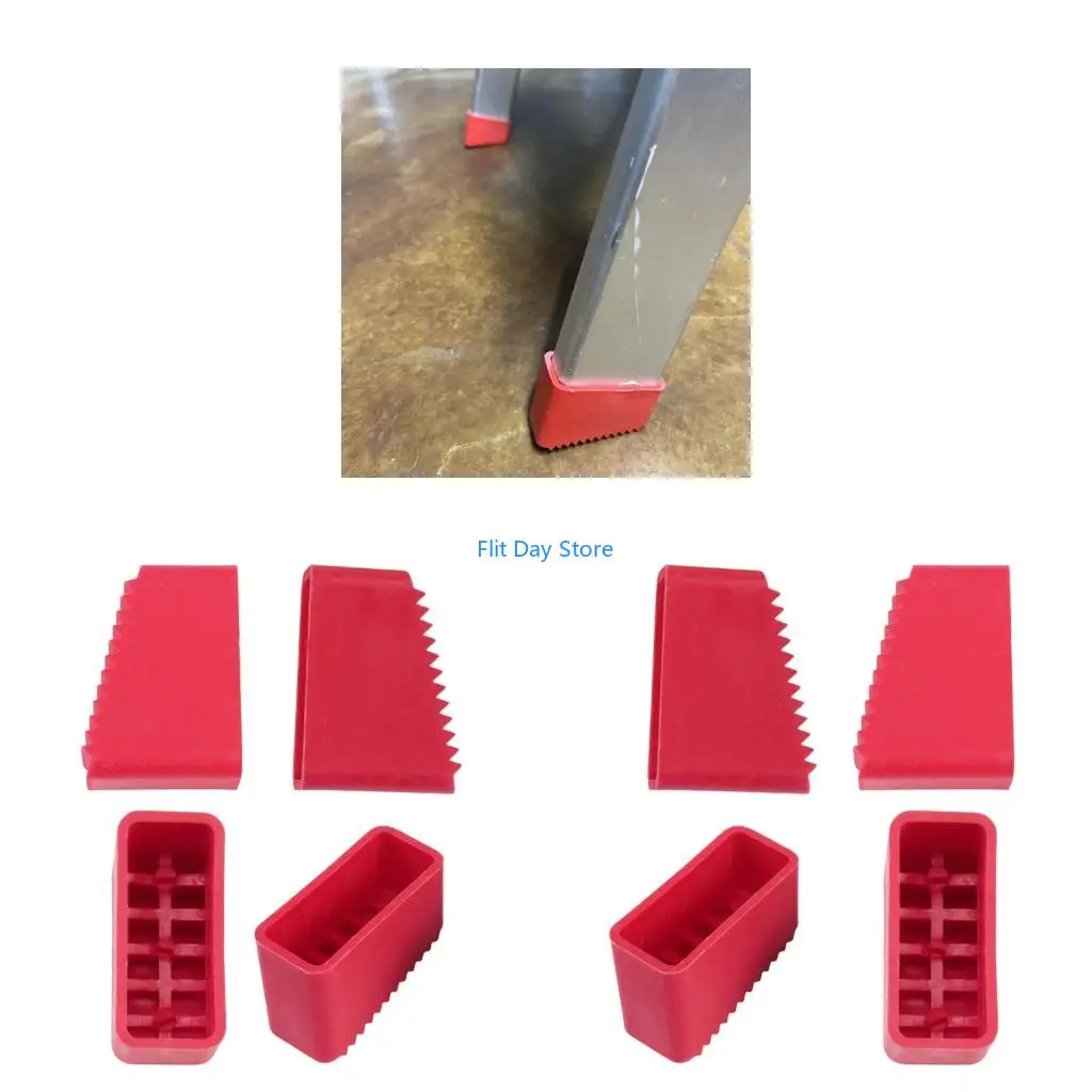 F92C 4Pcs Step Ladder Feet Cover Ladder Leg Cover Ladder Pads Rubber Foot Pad