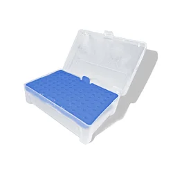 Laboratory Pipette Tip Box 10ul Micropipette Plastic Pipette Box 96 Positions Laboratory Pipettor Tip Holder Box