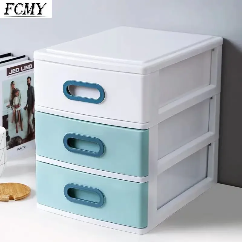 Imagem -03 - Transparente Desktop Storage Box tipo de Gaveta Sundries Holder Cosmetic Box Makeup Jewelry Organizer Camadas