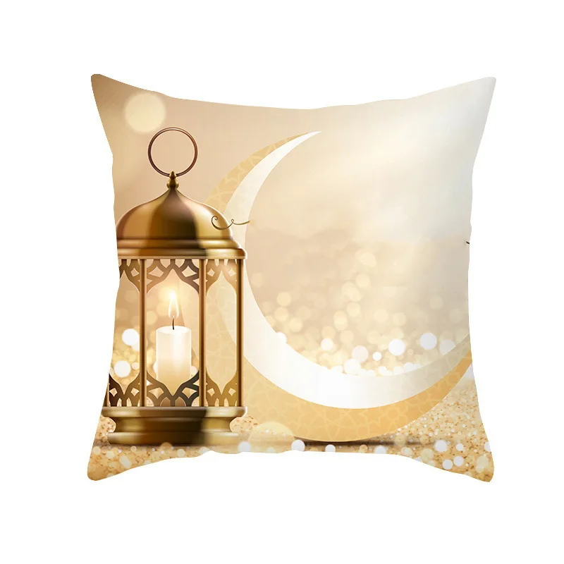 Golden Moon Series throw pillow covers with digital printing of short plush fabric Car-shaped sofa cushion for office Home decor