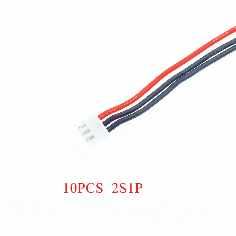 10Pcs/lot 2s 3s 4s 5s 6s LiPo Battery Balance Charger Plug Line/Wire/Connector 22AWG 100mm JST-XH2.54 Balancer cable for RC toys