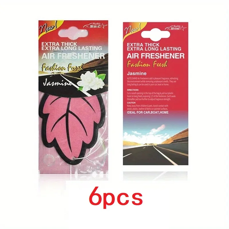 3-60 Stuks Auto Luchtverfrisser Natuurlijke Geurende Thee Papier Auto Opknoping Vanille Parfum Geur Bladvorm Auto accessoires Interieur