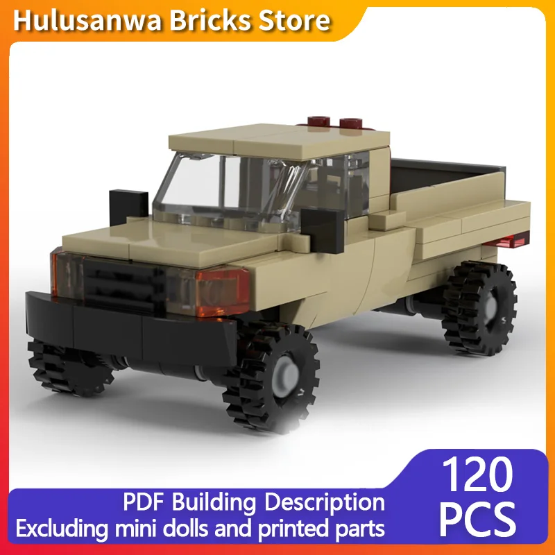 

Модель пикапа Land Cruiser 79, модель MOC, строительные кирпичи, военное оборудование, модульная технология, подарки, сборка, детские игрушки, костюм