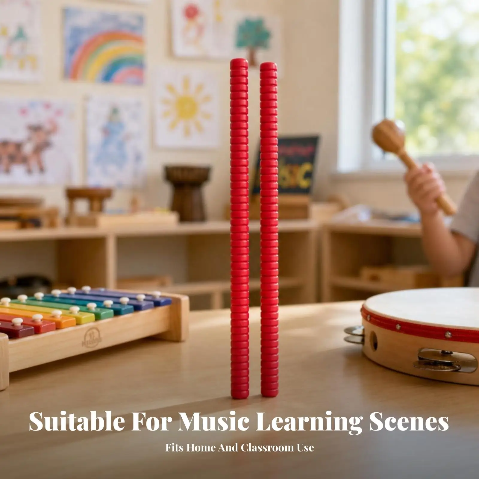 Beat Sticks Spiral Percussion Beat Sticks Threaded Musical Instrument