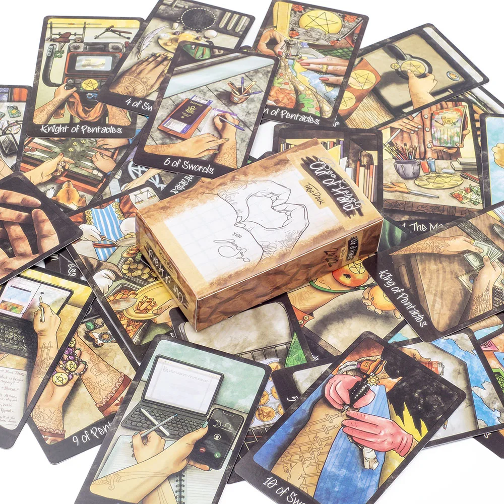 Mazzo di tarocchi fuori mano 78 carte per tutti i livelli di appassionati riunione di famiglia divinazione versione guida gioco da tavolo edizione