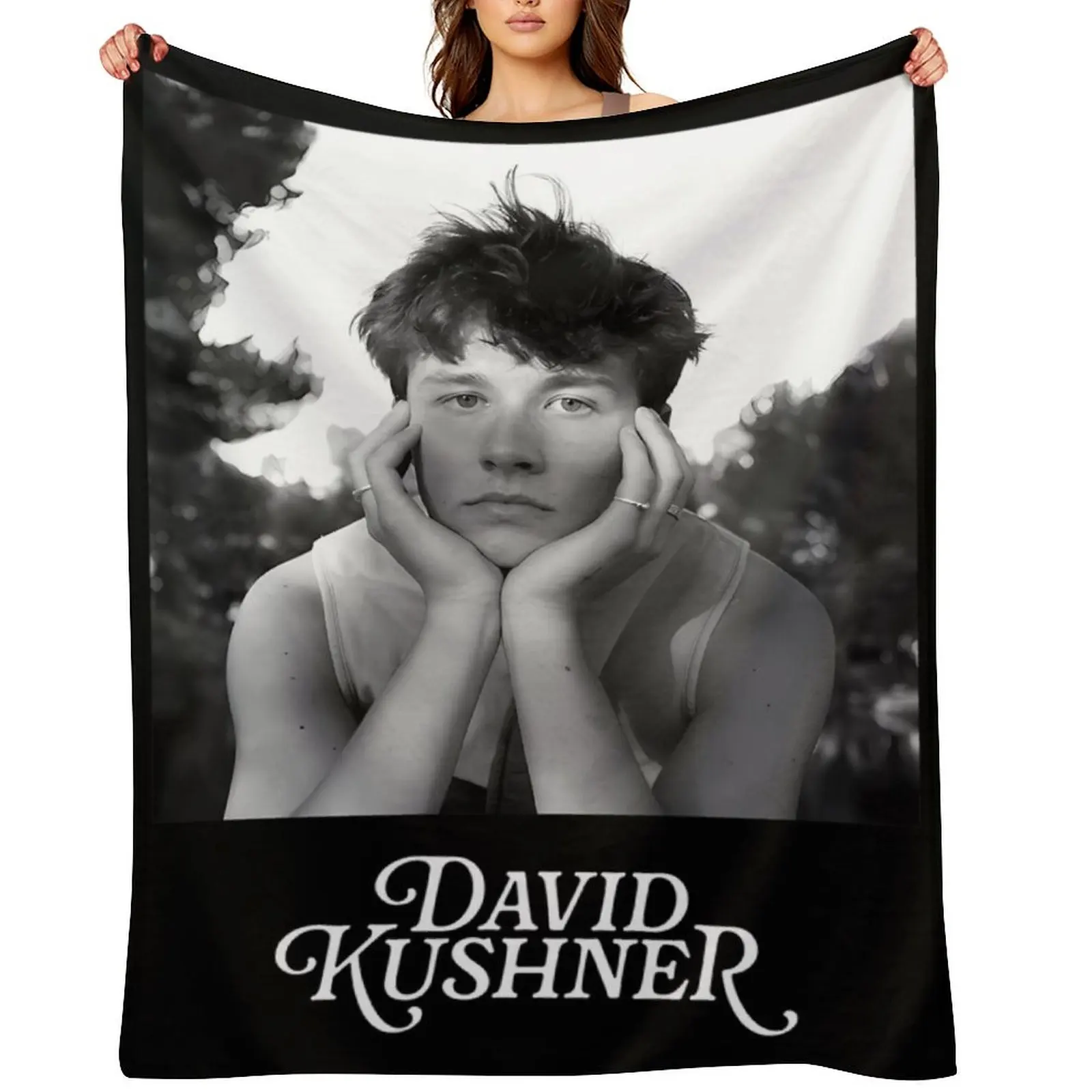 

David Kushner Merch David Kushner Signature Throw Blanket decorative Soft Quilt Tourist Blankets