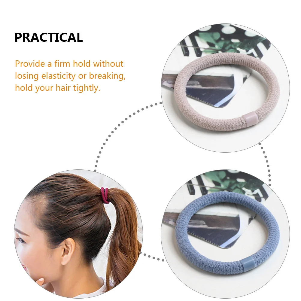 

5 Pcs Girls Hair Accessories Bold Circle Adjustable Ties Bands Children's Hairbands Rope