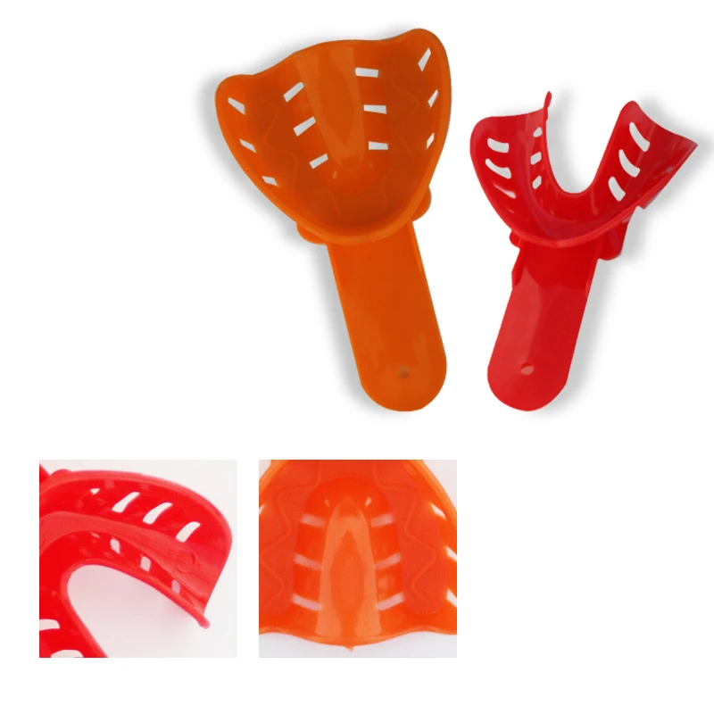 صواني انطباع الأسنان للأطفال والكبار، صواني حامل الأسنان البلاستيكية، حامل أسنان الطفل