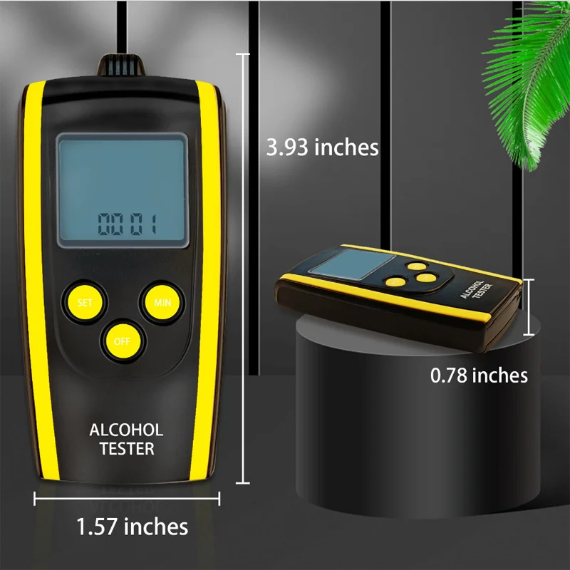 HT-611 Contact Gratis Blazen Type Huishoudelijke Draagbare Alcohol Detector Voertuig Gemonteerd Alcohol Tester Rijden Drinkmonitor