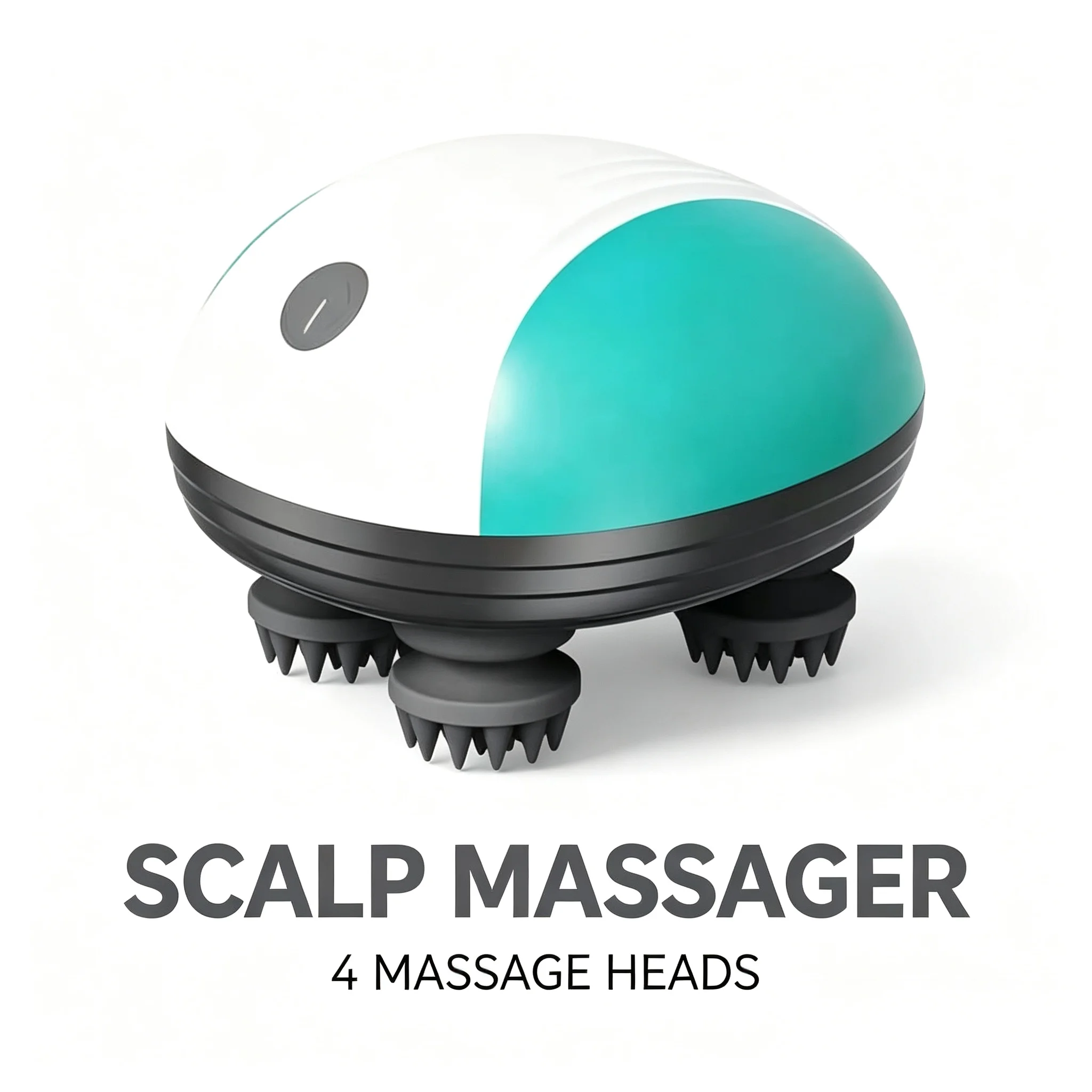 Electric Head Massager Scalp Massage Brush Pet Cat Dog Shoulder Deep Tissue Kneading Vibrating Silicone Hair Care Relaxation Spa