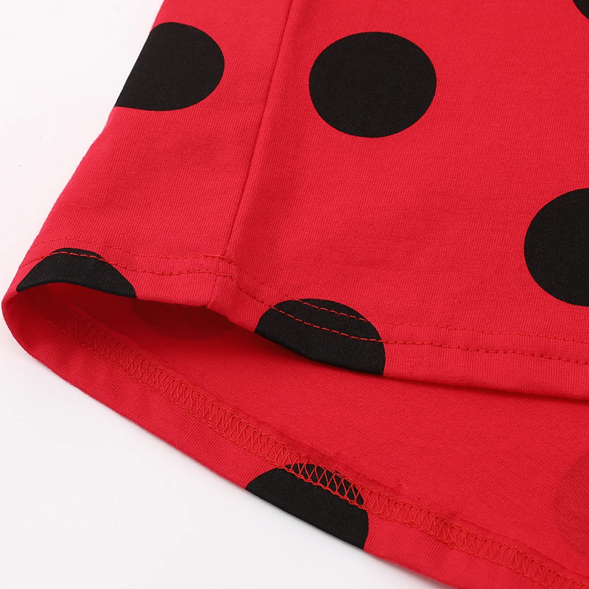 زي الخنفساء للفتيات طفل أطفال سيدة علة تأثيري منقطة الملابس مجموعة كرنفال حفلة مرحلة الأداء الملابس 3-8Y #5