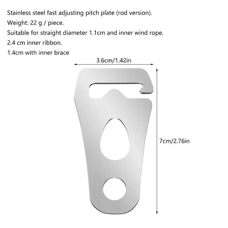 Imagem -05 - Tenda Acampamento Corda Fivela Ferramenta Barraca ar Livre Guyline Corda Ajustador