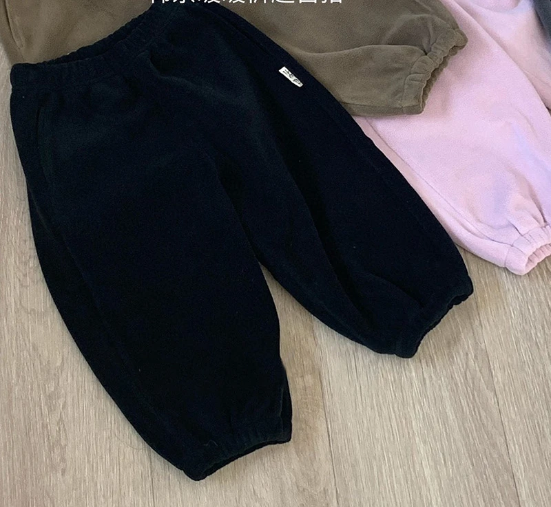 Girl Boy Pants Autumn Winter New 2024 Solid Casual Motion Sweatpants Casual Simple Fashion Sweet Korean Active Vintage Cute Soft