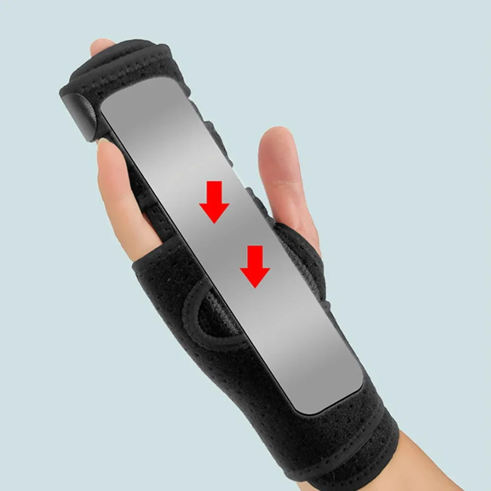 1-2Pcs Trigger Finger Splint Palm and Wrist Guards for 2/3 Finger Brace with Aluminum Hand Protector Arthritis Tendonitis