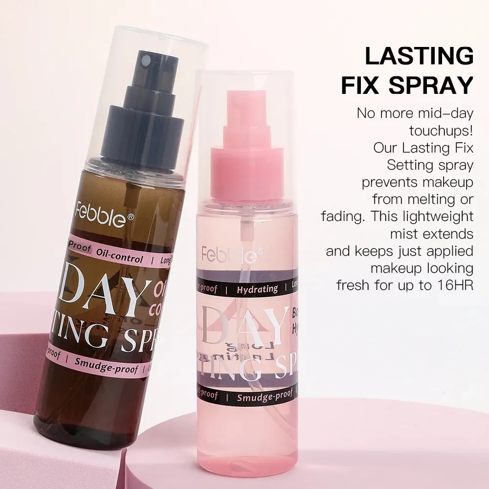 Spray de fijación de maquillaje de larga duración, resistente al agua, a prueba de sudor, Control de aceite, imprimación facial hidratante, fijador de maquillaje hidratante