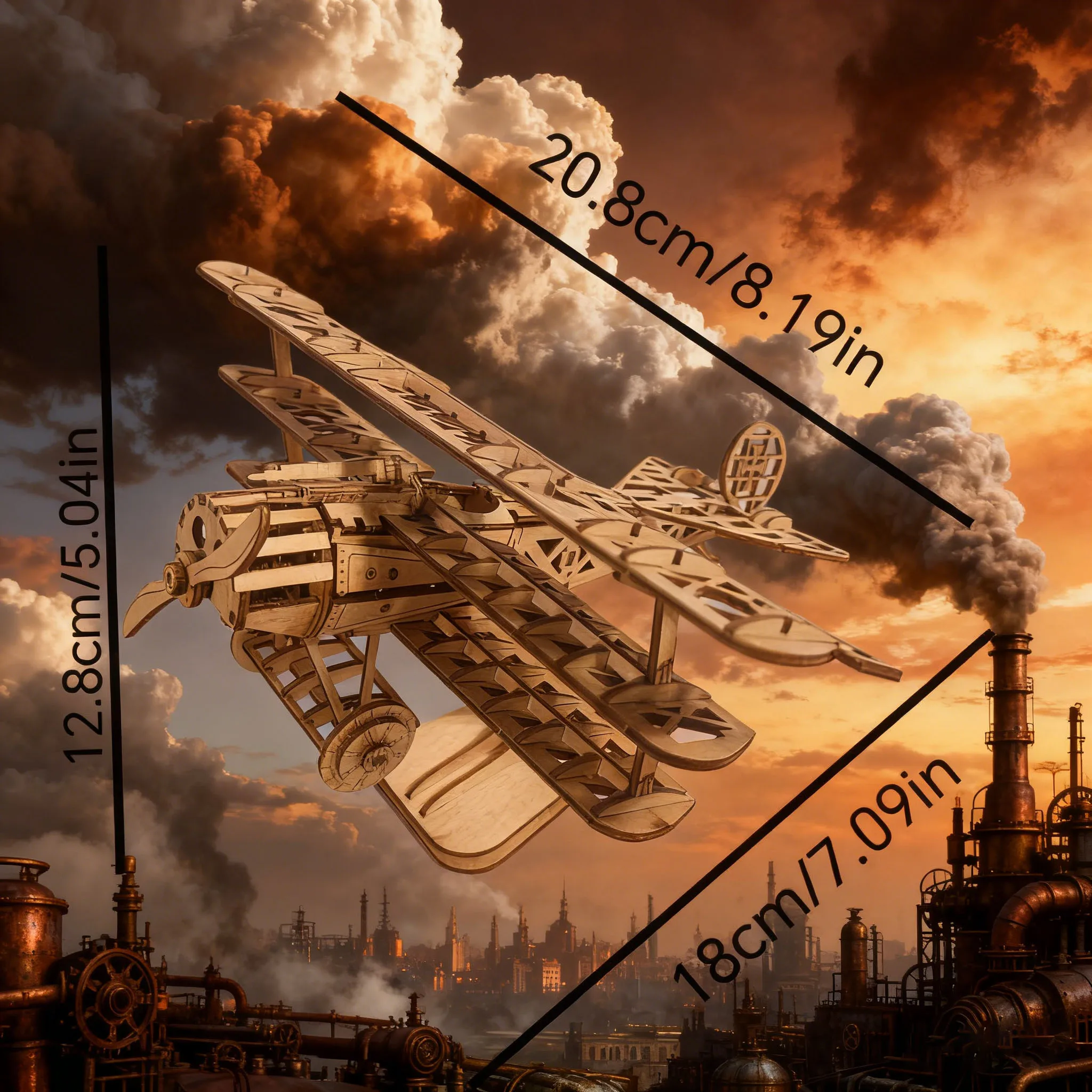 ปริศนาเครื่องบินไม้ 3 มิติที่ท้าทาย โมเดลเครื่องกลที่สร้างขึ้นอย่างประณีต เหมาะสำหรับผู้ใหญ่ เป็นของขวัญที่สมบูรณ์แบบ