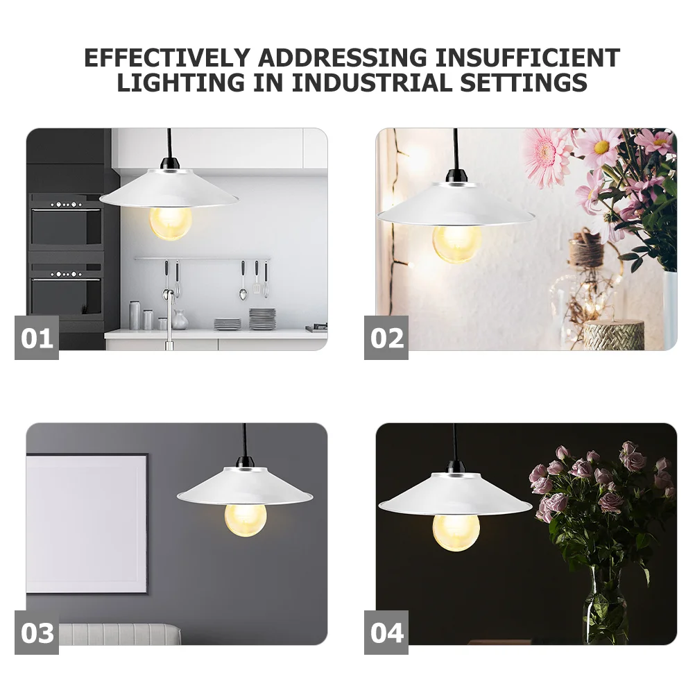 الألومنيوم في الهواء الطلق مقاوم للماء غطاء مصباح الصناعية متوسطة الحجم ورشة عمل عاكسة مصنع غطاء خفيف غطاء مصباح القيثارة