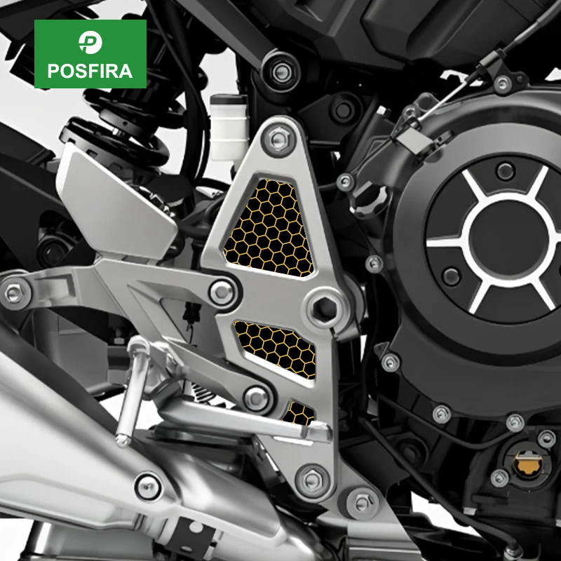 

POSFIRA Motorcycle Footrest Panel Sticker Vinyl Decals for Honda CB1000R 2024 2023 2022 2018-2021 CB 1000R 1000 R Accessories