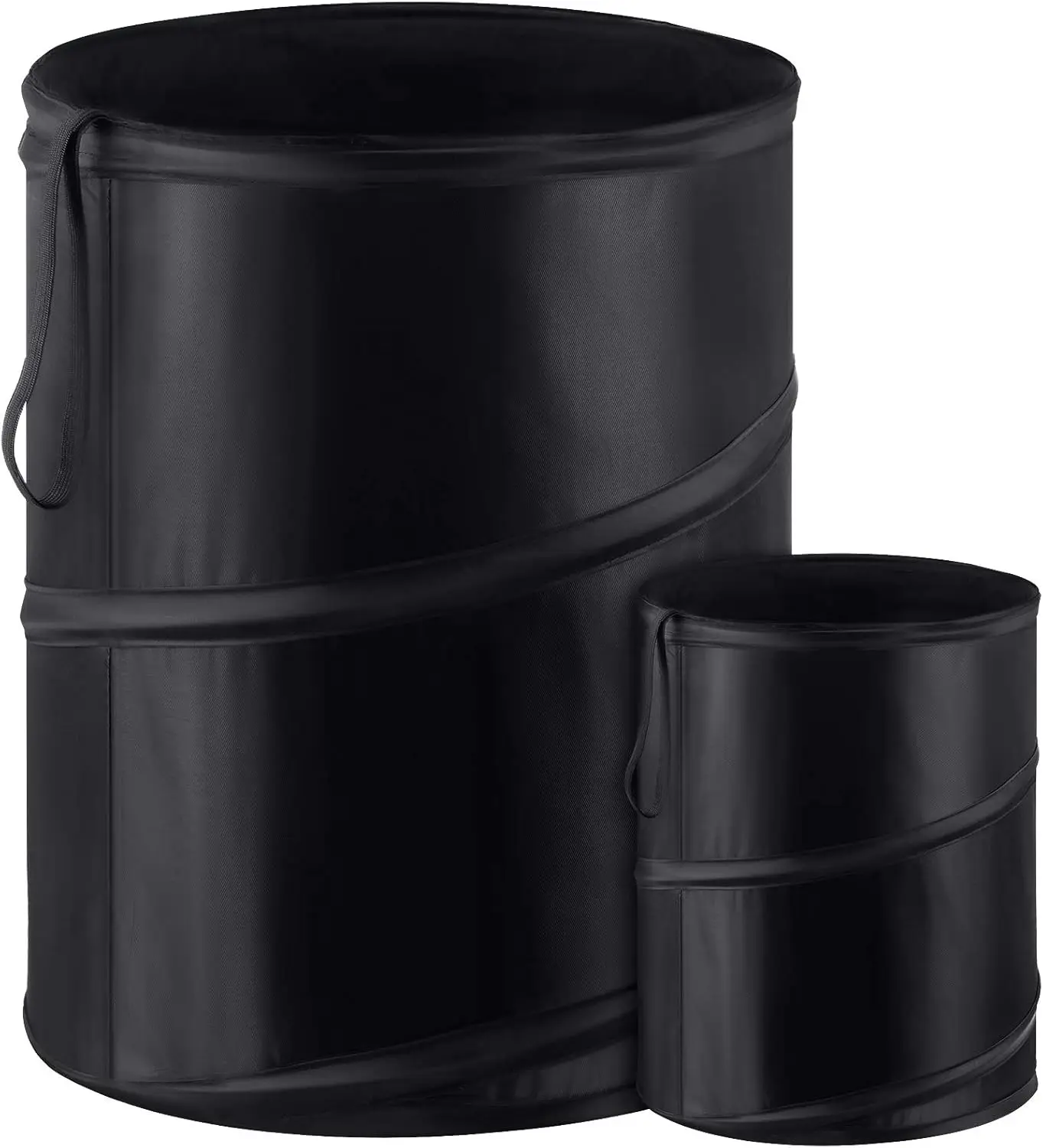 

2 Pcs Pop-Up Car Trash Can, Portable Collapsible Waterproof Waste Basket with Elastic Band for Car, Camping, Travel