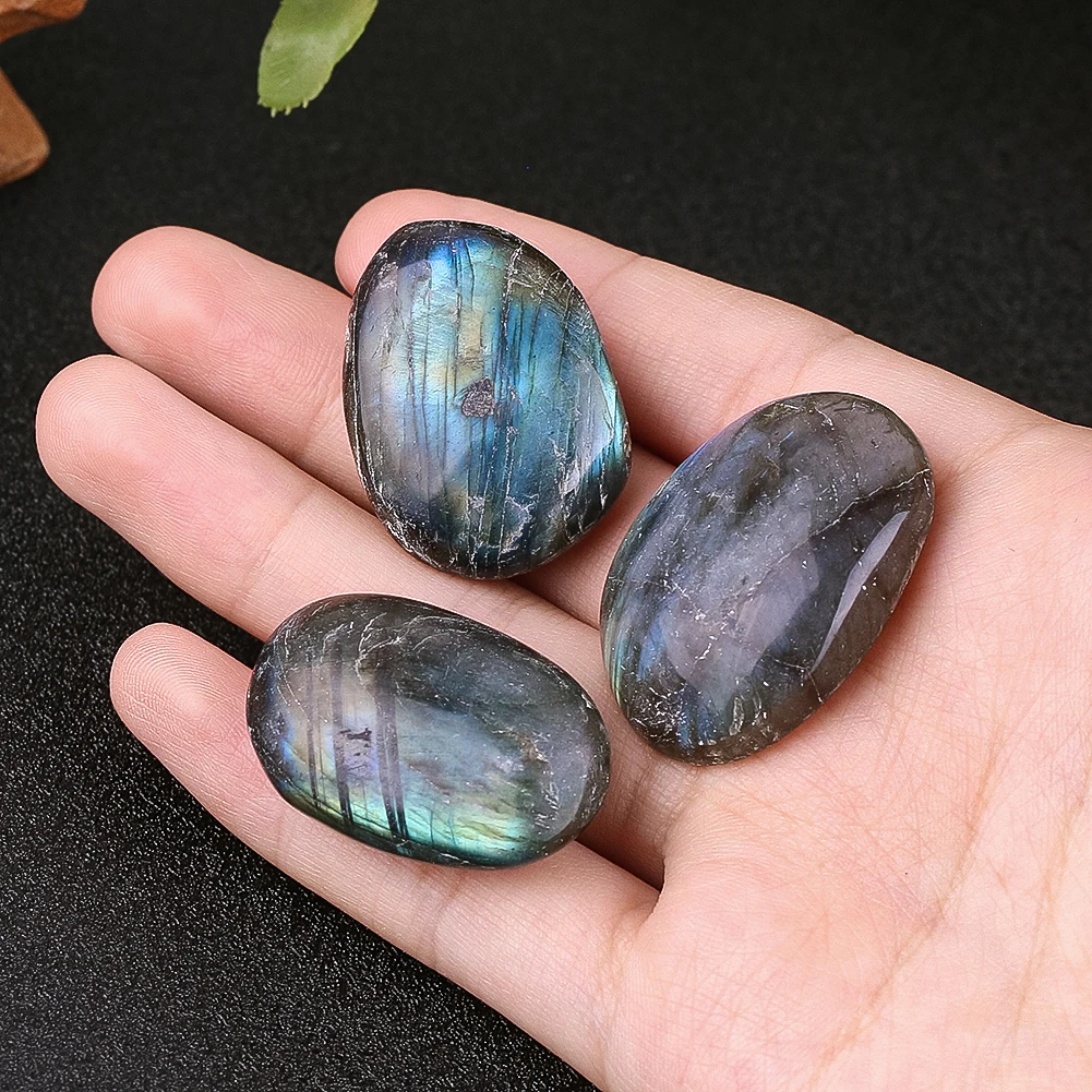 2,5-3cm unregelmäßig Labradorit Perle natürlichen Mondstein Kristall Heilung Meditation Fengshui Brief besch werer Schmuck Zubehör – Detail 2