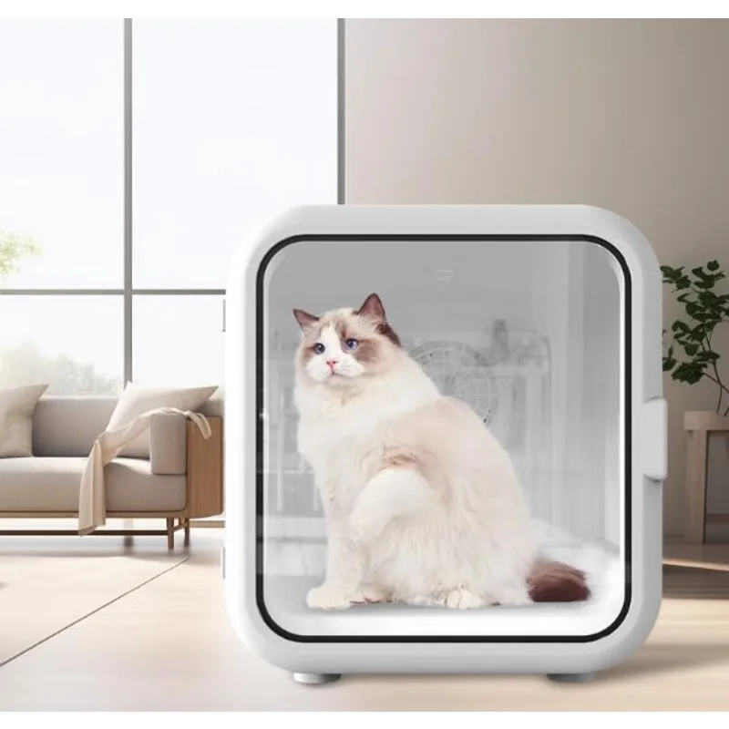 62L Pet Drying Box Cat and Dog Automatic Hair Dryer Silent Intelligent Temperature Control 360° Drying Sterilization Water Blowe