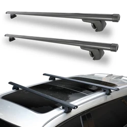 2Pcs Roof bars For BMW X5 E53 2000-2006  Aluminum Alloy Side Bars Cross Rails Roof Rack Luggage CUV SUV LED