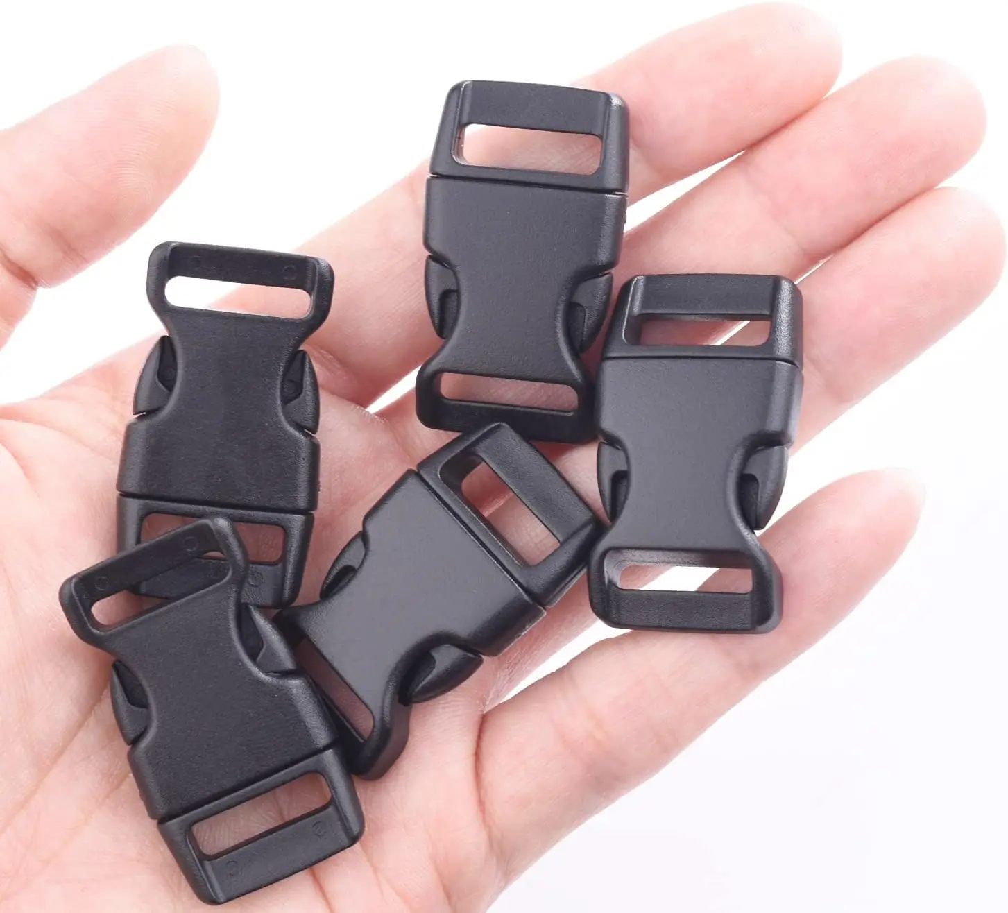 10 قطعة حزمة 11 مللي متر 15 مللي متر 20 مللي متر 25 مللي متر الجانب الإصدار مشبك منحني 550 سوار Paracord طوق بكلاب ظهره حزام حزام حقيبة أجزاء