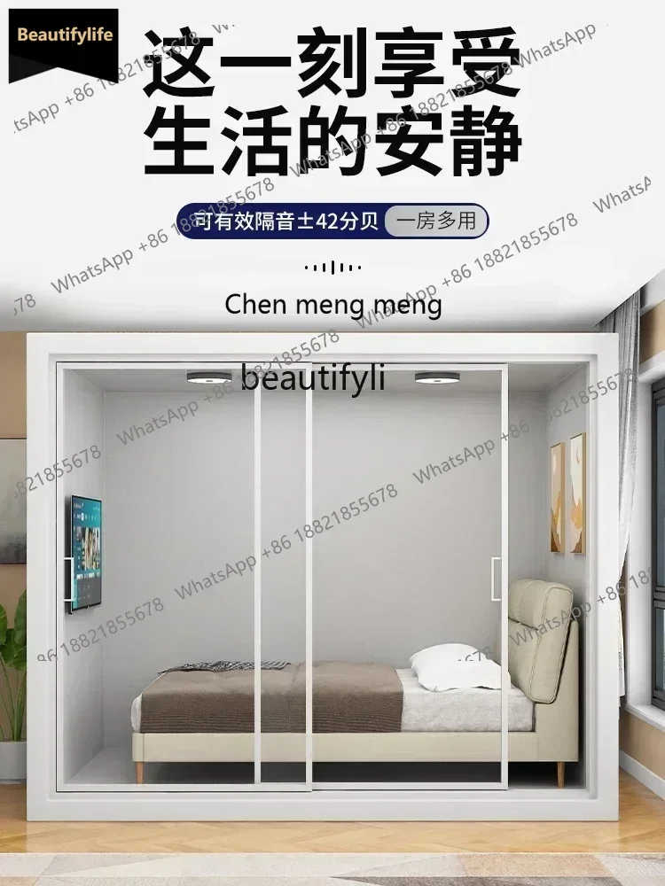 

Y183FF Household sleeping cabin Indoor soundproof room Recording studio Mobile soundproof compartment Drum piano room