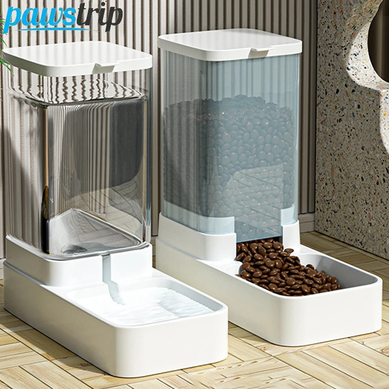 

Large Capacity Pet Water Dispenser Automatic Pet Feeder for Dogs Cats Durable Pet Food Storage Dispenser Cat Drinker Dog Feeder