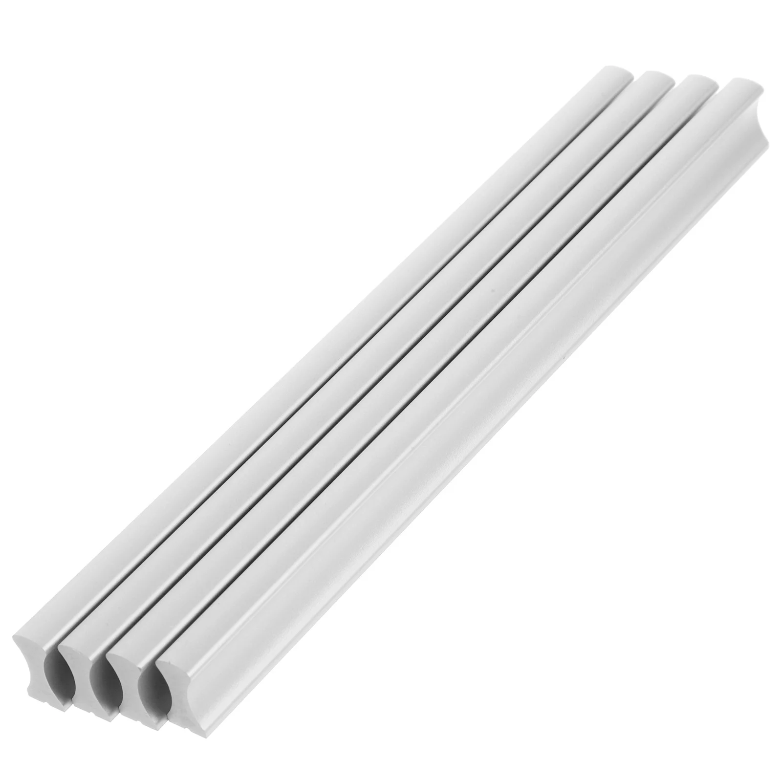 

4Pcs Kitchen Cabinet Handles Aluminum Alloy Durable Rust Proof Drawer Pulls Minimalist Cupboard Cabinet Hardware for Bathroom