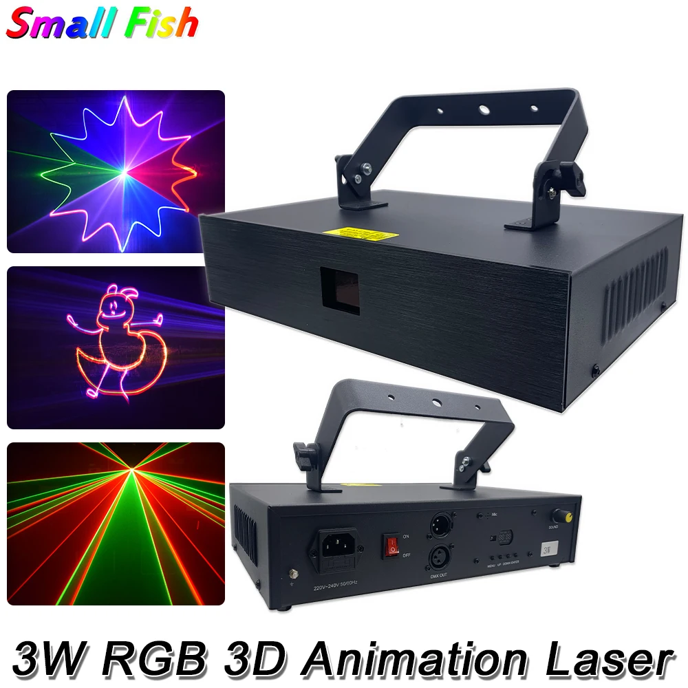 

3W RGB Animation Beam Line Scanner Stage Laser Light Projector DJ Disco Bar Club Party Dance Wedding Xmas Effect Show Lamp