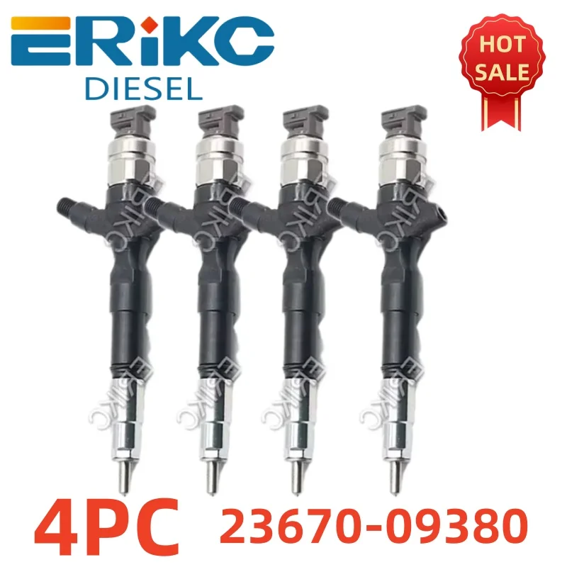 

4PCS 23670-09380 Fuel Injector Pump Hilux 1KD 2KD Car Injector For TOYOTA VIGO 3.0 VNT Toyota Dyna 2.5 d Toyota Hiace 2.5 d