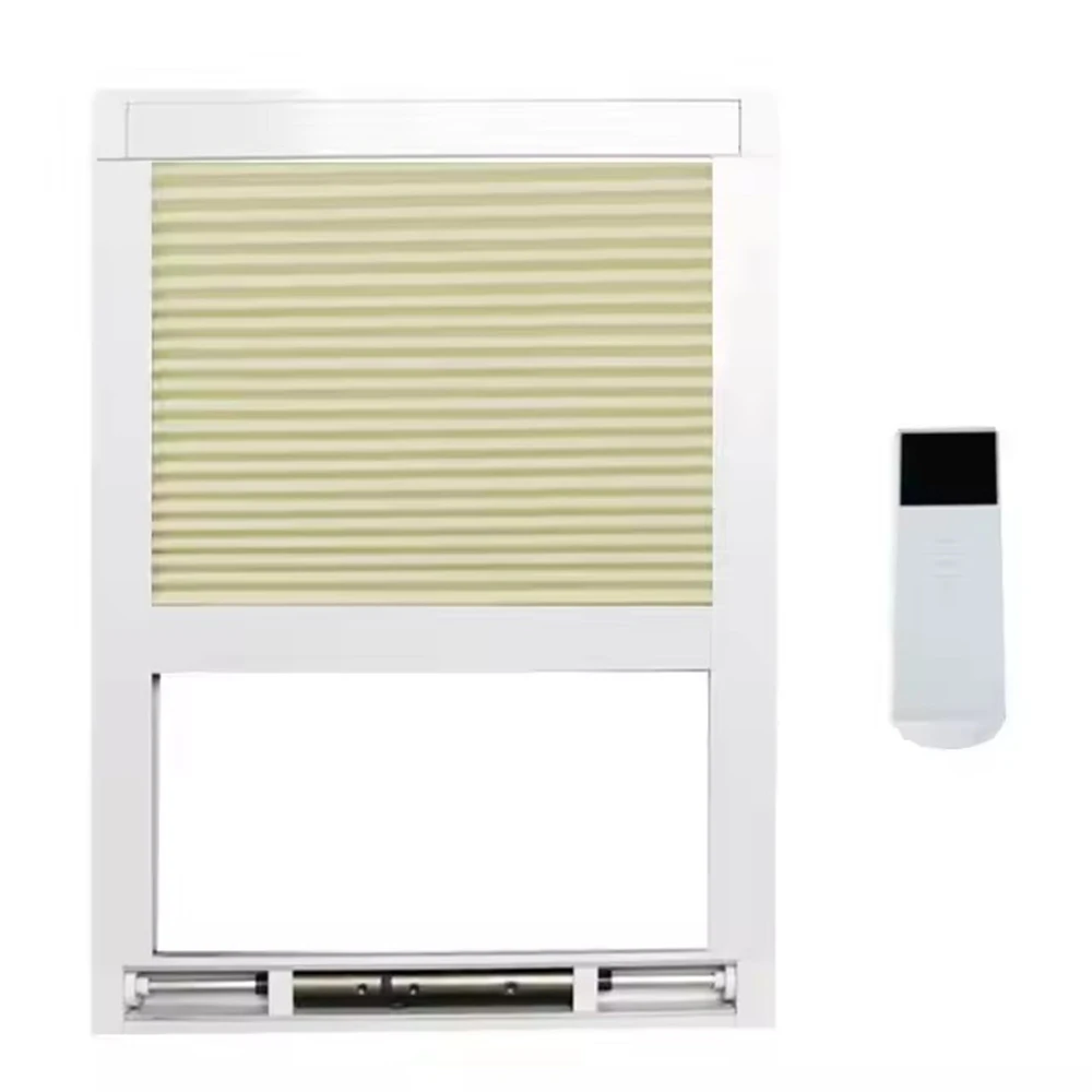 

Motorized Skylight Blinds for Ceiling Blackout Honeycomb Blinds Custom Easy to Install Noise reduction For Canada Belgium