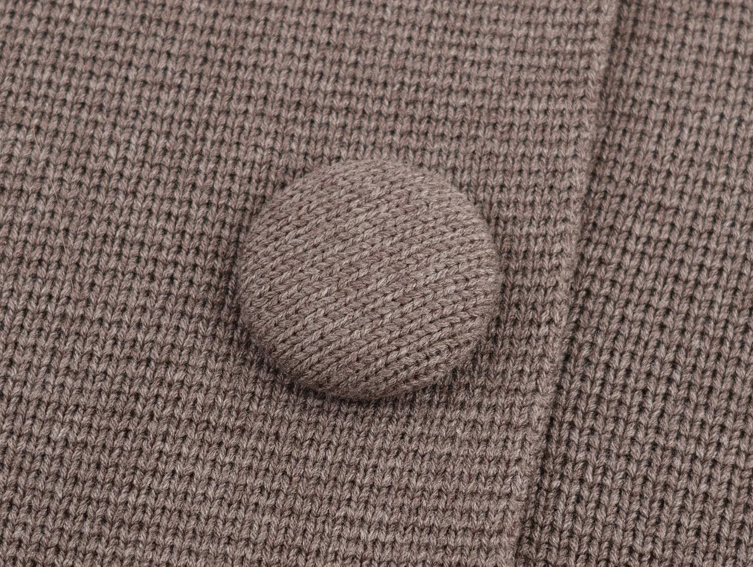 2025 Autumn New Women's Clothing Bag Cloth Big Button Girls' Style Knitted Shirt Brown Short Coat