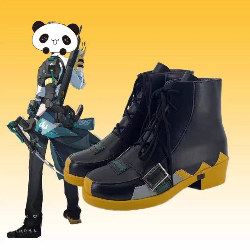 Spiele ZZZ Asaba Harumasa PU Cosplay Schuhe Männer Frauen Comic Stiefel für Halloween Karneval Party Weihnachten Angepasst