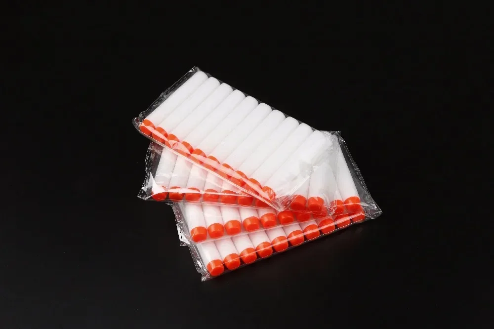 100Pcs Fluorescence Toy Gun Luminous Bullets For Nerf Series Blasters Refill Clip Darts EVA Soft Bullets Glow In The Dark