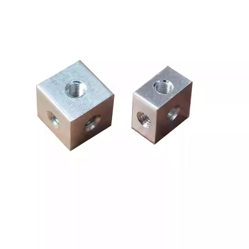 Hexagonal Nut M3 M4 M5 M6 M8 M10 Aluminum Six-sided Thread Screw Cube Nut Block Connector