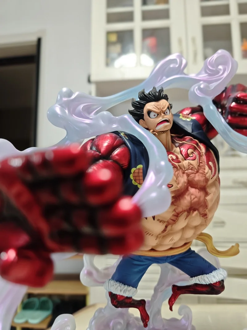 40 CM One Piece Anime Figur Unglaubliche 4 Gang JT Luffy Action Figur Statue Pvc Sammlung Modell Spielzeug Kinder Weihnachten geschenk