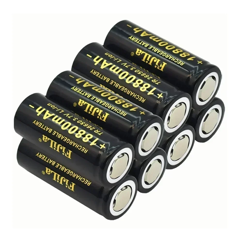 Batterie lithium-ion 100% LED, 26650 mAh, 18800 V, 50A, batterie 3,7 d'origine, batterie de haute qualité, lampe de cuisson 26650