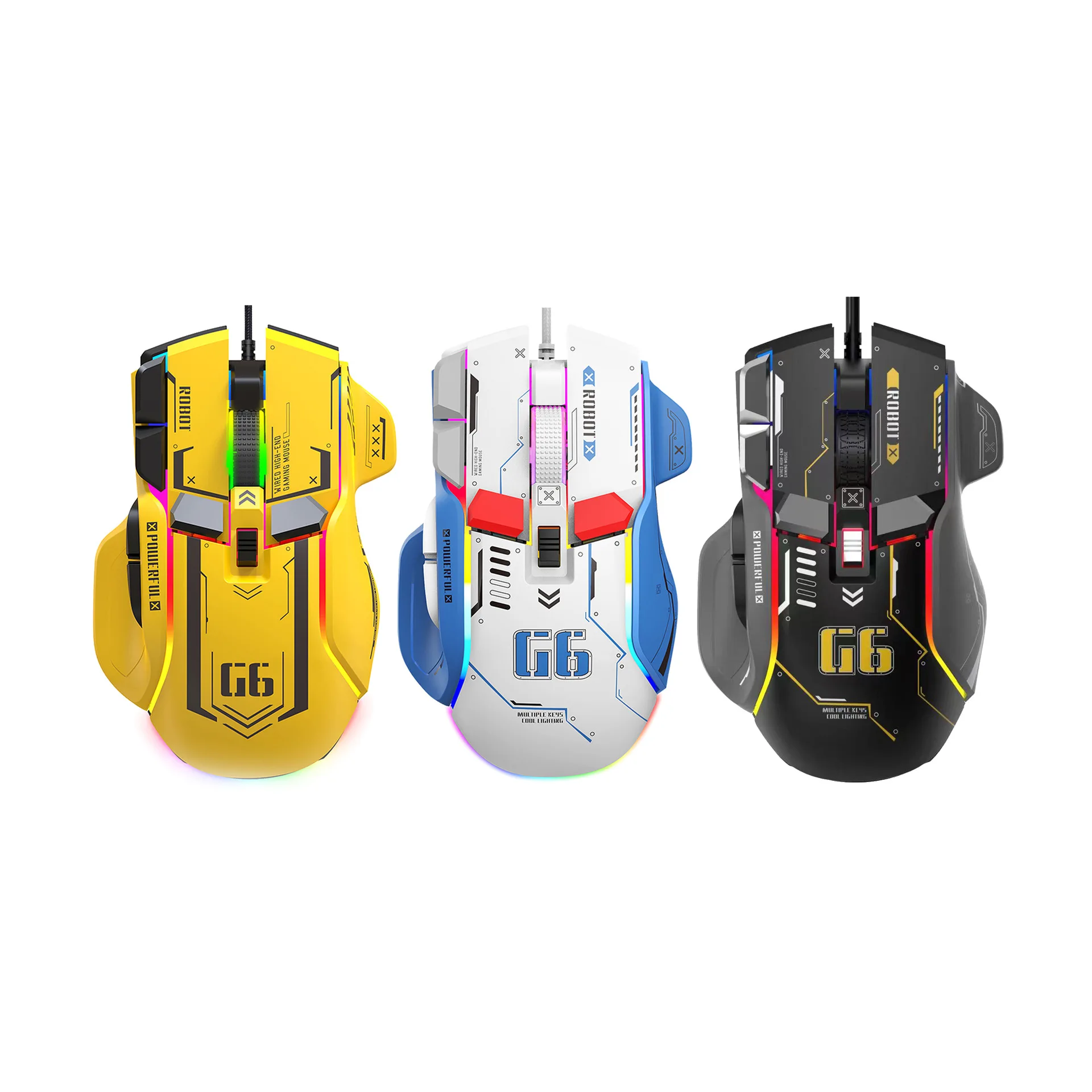 Mouse Macro Game 12800 DPI RGB Wired Mecha Design Ergonomic Computer Backlit Souris Maus Com Fio Raton Myszka USB Muis Gamer