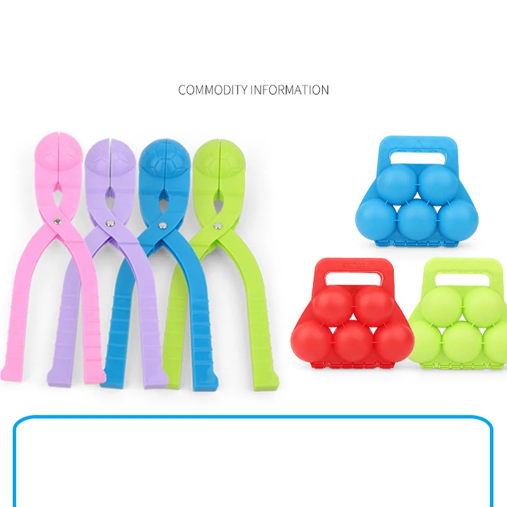 2 szt. Formy plastikowe z antypoślizgowym uchwytem dla dzieci, na zimowe zabawy na świeżym powietrzu, prezent świąteczny, narzędzie do robienia kul z mokrej ziemi, błota, do basenu